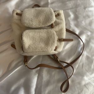 mini wool adjustable backpack
